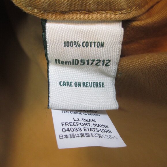 L.L.Bean Women's Chamois Cotton Button Up Shirt Mustard Yellow Outdoor Size 3X - Picture 8 of 11